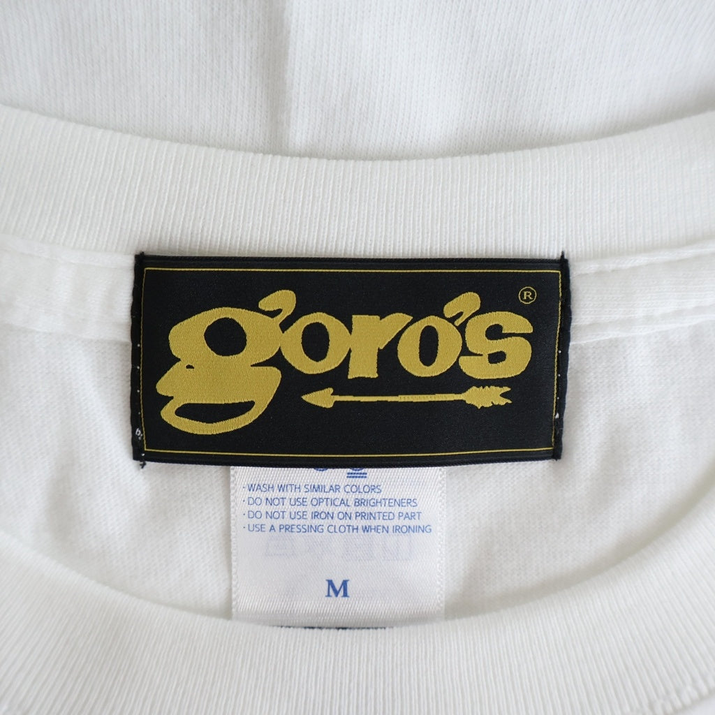 goro's(ゴローズ) yellow eagle forever ロゴプリント クルーネック半袖Tシャツカットソー ホワイト