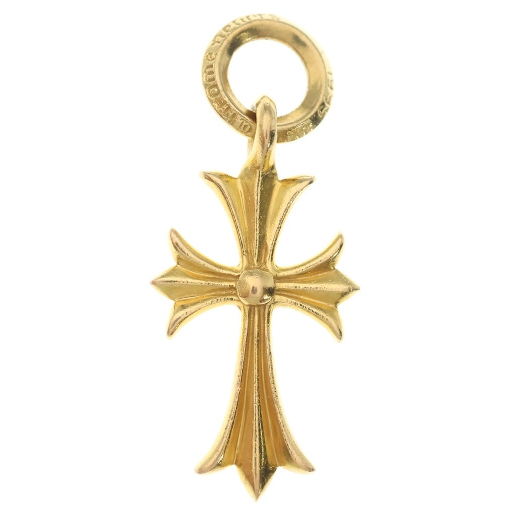 CHROME HEARTS(クロムハーツ) 22K TINY CH CROSS タイニーCHクロス ペンダントトップ オールド ゴールド BCA051