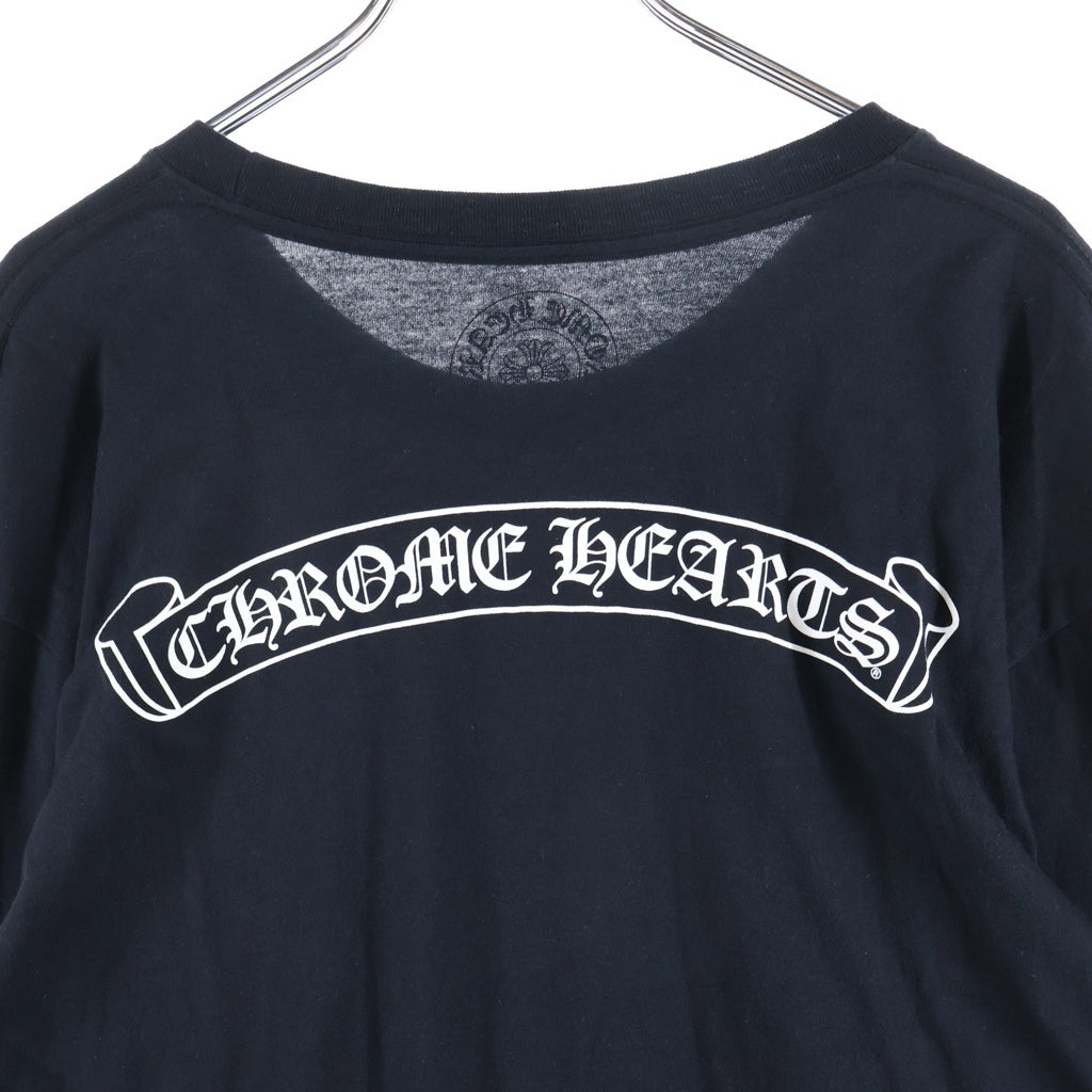 CHROME HEARTS(クロムハーツ) CH SCROLL LOGO L/S TEE スクロールロゴ アームプリント クルーネック長袖Tシャツ カットソー ブラック