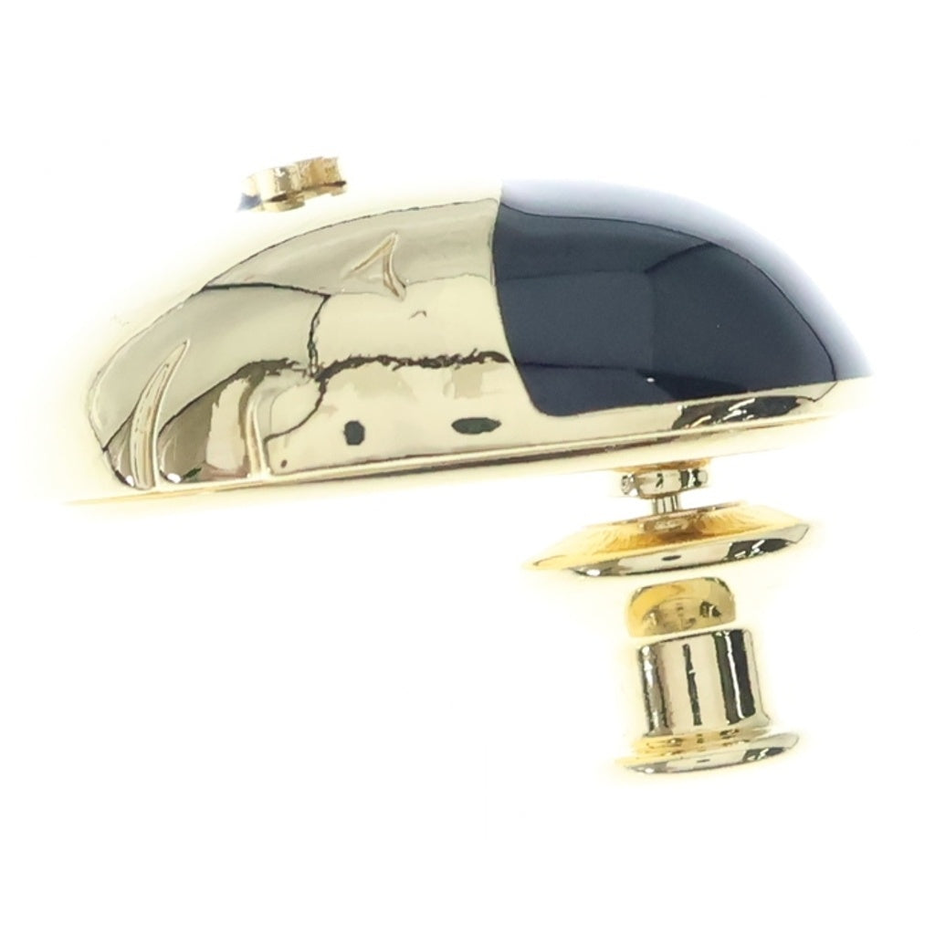 CHANEL(シャネル) 26A メティエダール メタルレジン ブローチ ブラック/ゴールド レディース