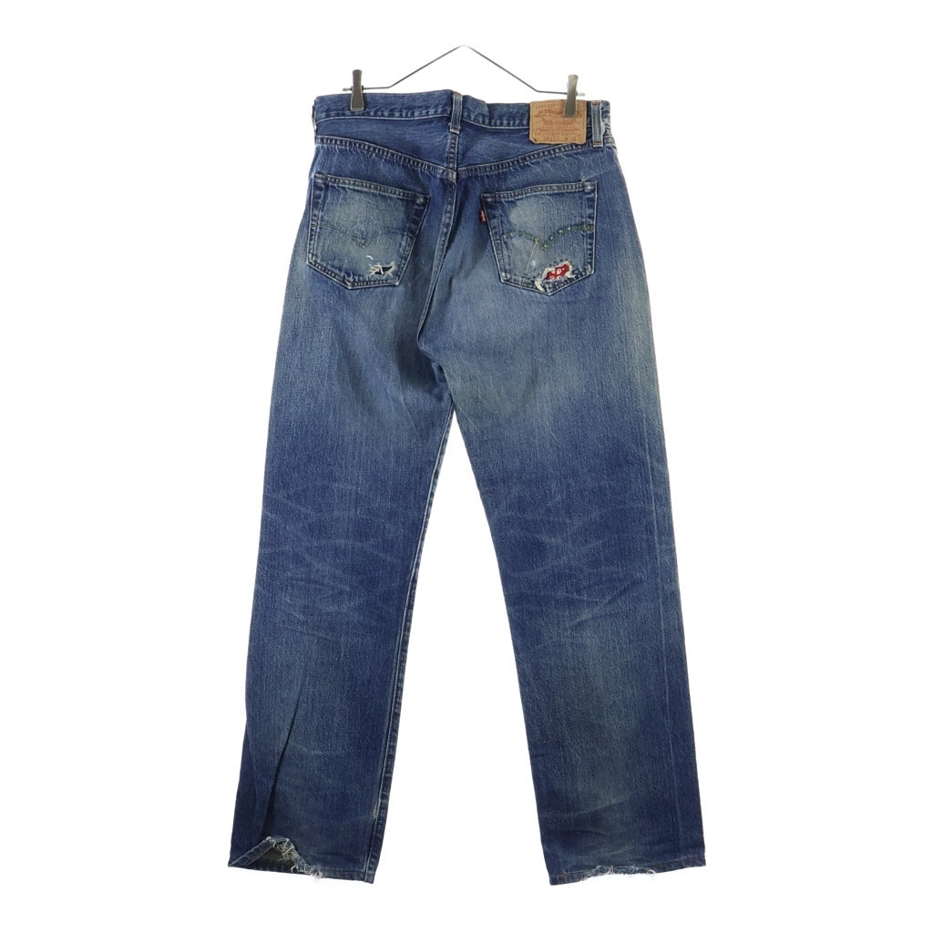Levi's(リーバイス) 00S VINTAGE 501XX 復刻 USA製 BIGE ボタン裏555 バレンシア工場 ストレートデニムパンツ インディゴ 501-0003