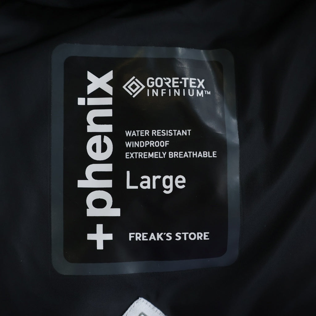 FREAK'S STORE(フリークスストア) ×+phenix プラスフェニックス GORE-TEX ゴアテックス ダウンベスト ジャケット ブラック 223-1507