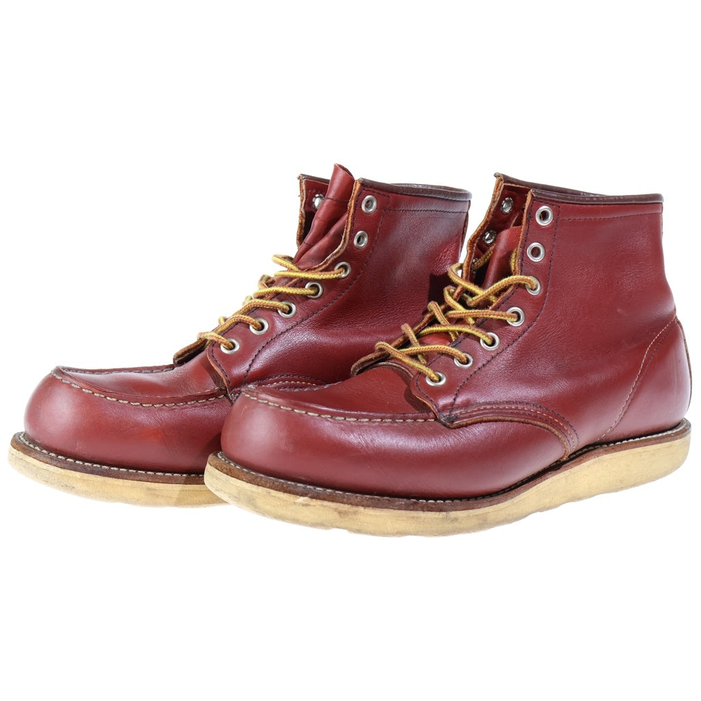 RED WING(レッド ウイング) 90S VINTAGE 8875 四角犬タグ USA製 レザー アイリッシュセッター レースアップ ワークブーツ ブラウン
