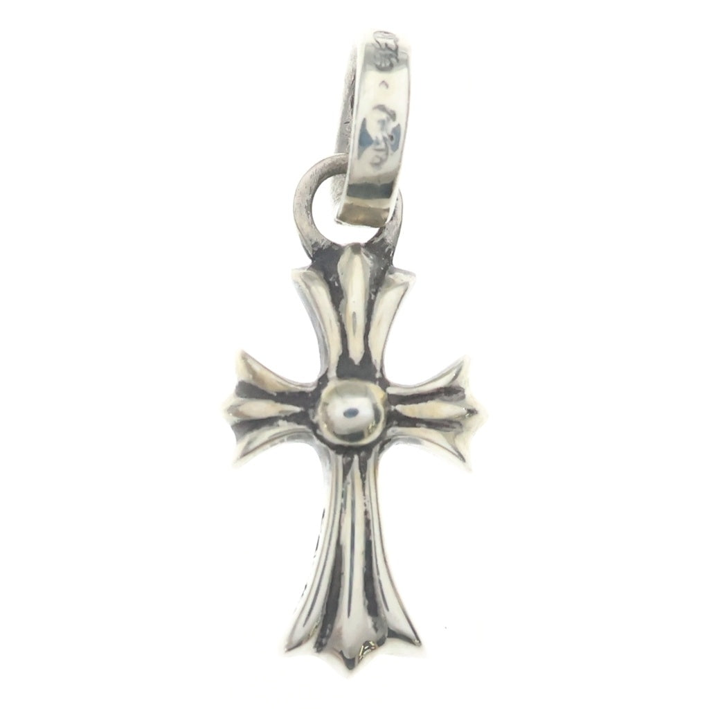 CHROME HEARTS(クロムハーツ) CRS BBYFAT P SAP ベイビーファットクロス PAVE ブルーサファイア ペンダントトップ シルバー BCA236