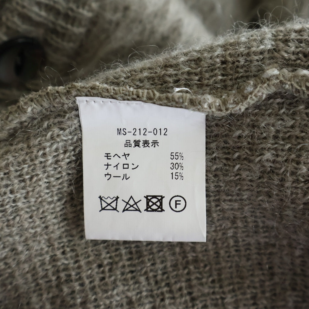 MINDSEEKER(マインドシーカー) SHAGGY MOHAIR CARDIGAN シャギー モヘアニット カーディガン グレー MS-212-012