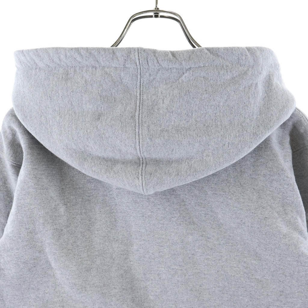 SUPREME(シュプリーム) 16AW Small Box Thermal Zip Up Sweat スモールボックスロゴ 裏地花柄サーマル ジップアップ フーデッド スウェットパーカー グレー