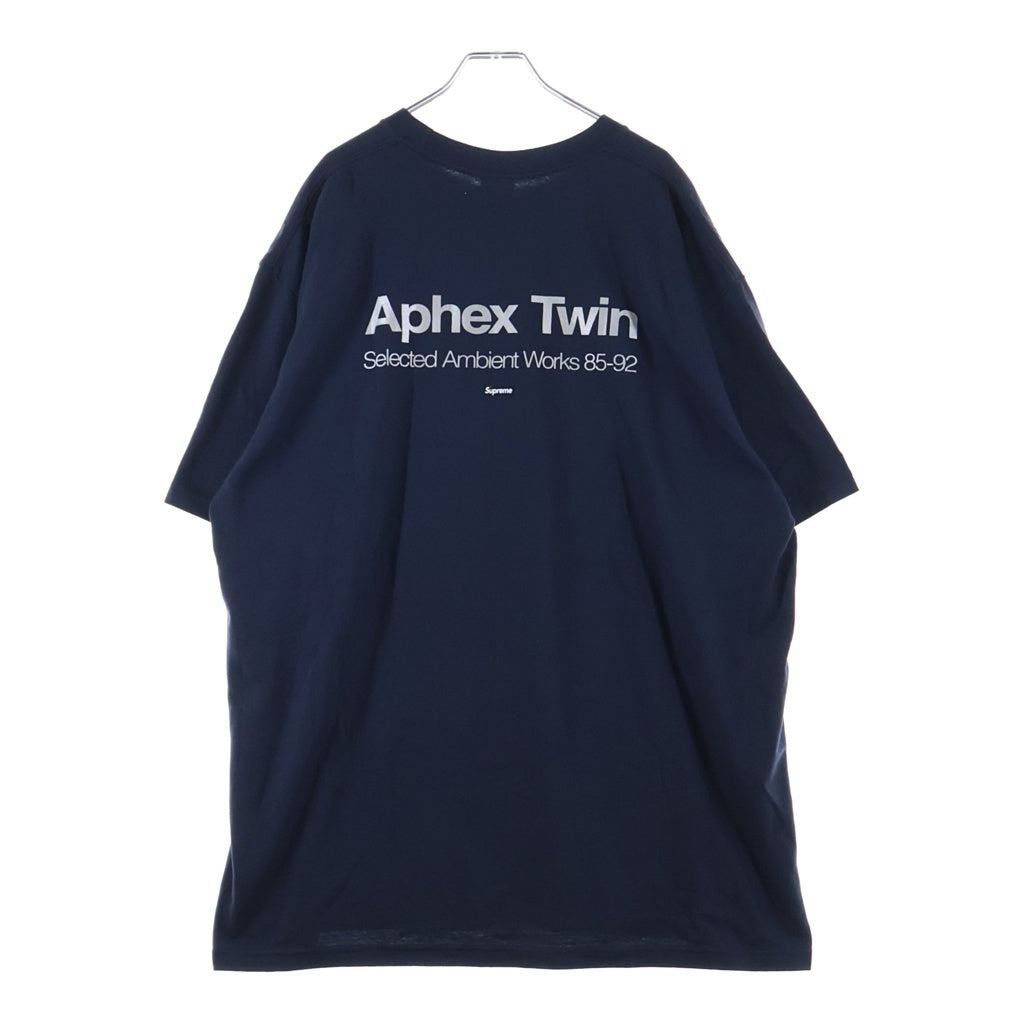 SUPREME(シュプリーム) 25SS ×APHEX TWIN Ambient Works Tee エイフェックスツイン アンビエント ワークス クルーネック半袖Tシャツ カットソー ネイビー