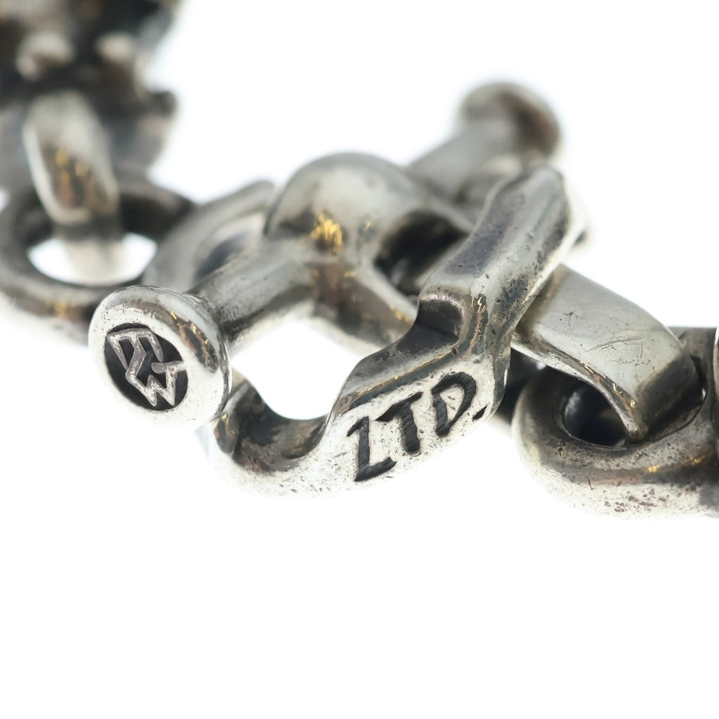Travis Walker(トラヴィスワーカー) GARGOYLE BRACELET WITH T-BAR 6ガーゴイル ストーン装飾 Tバー チェーンブレスレット シルバー