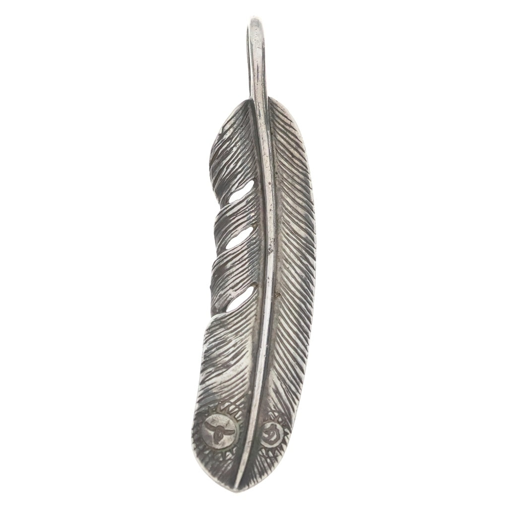 TADY & KING(タディアンドキング) 特大SVフェザーK18ローズ 右向き ペンダントトップ シルバー/ゴールド
