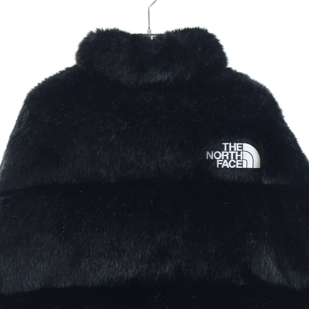 SUPREME(シュプリーム) 20AW Faux Fur Nuptse Jacket ノースフェイス ロゴエンブロイダリー ファー ヌプシ ダウンジャケット ブラック ND92001I