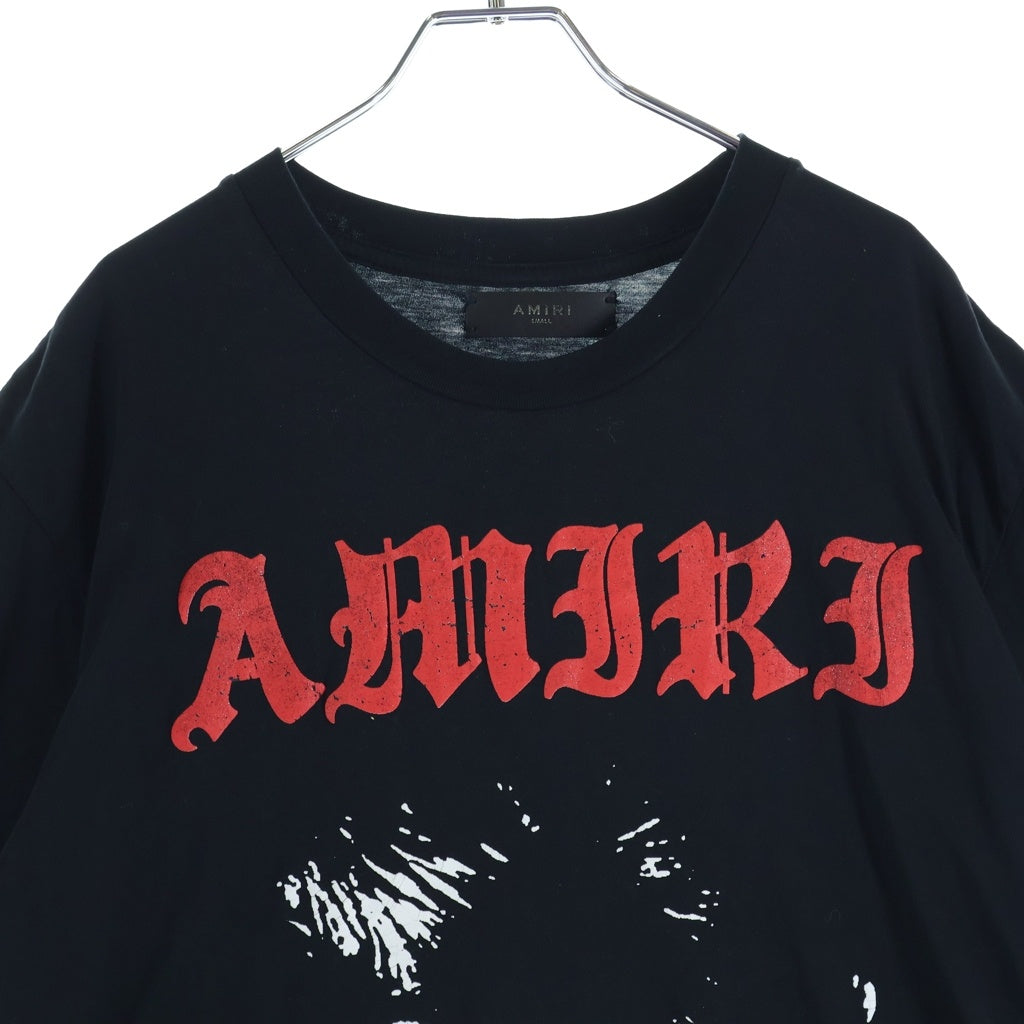AMIRI(アミリ) 18AW THE LOSTBOYS USA製 フェイスロゴ ロストボーイコットン クルーネックTシャツ 半袖 カットソーブラック