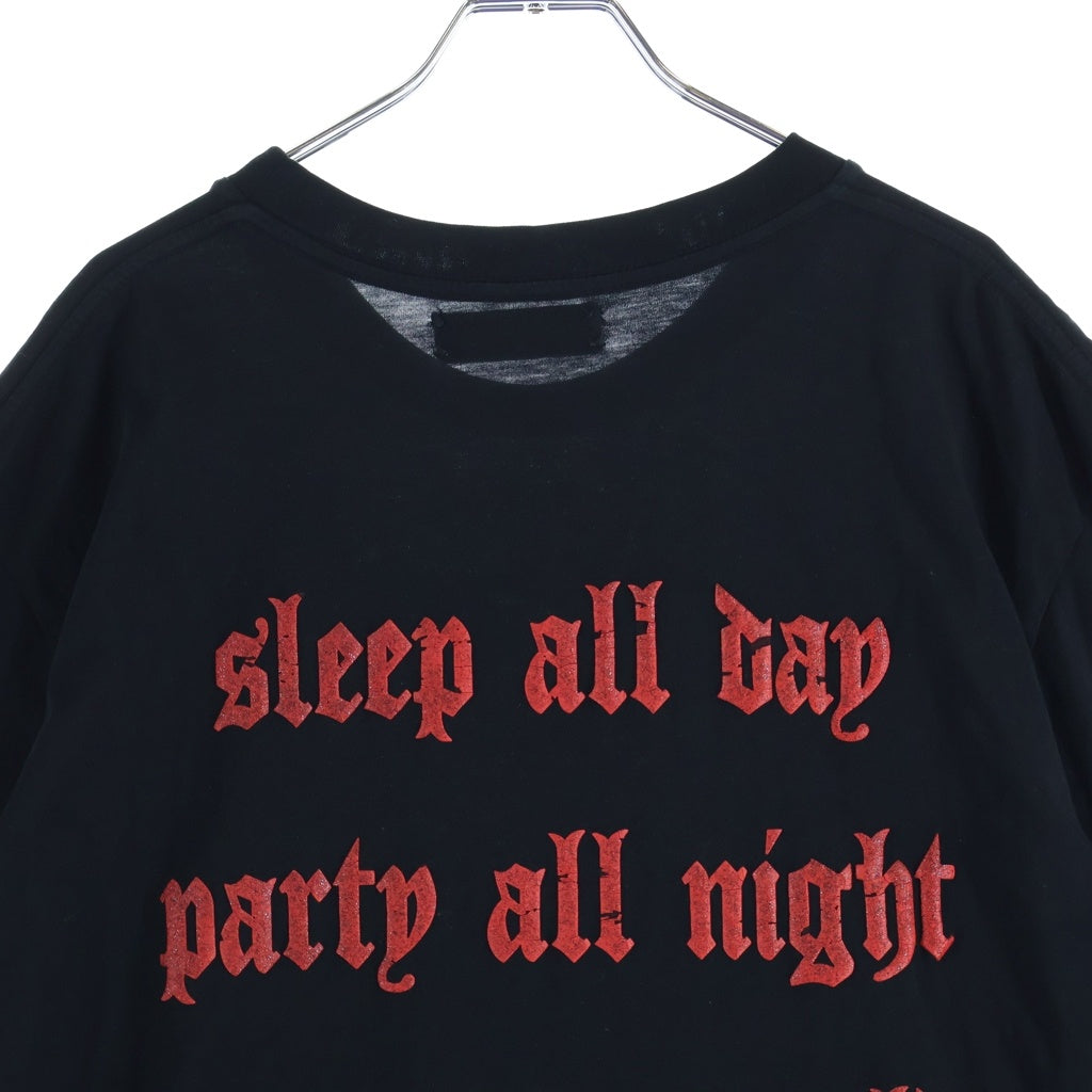 AMIRI(アミリ) 18AW THE LOSTBOYS USA製 フェイスロゴ ロストボーイコットン クルーネックTシャツ 半袖 カットソーブラック