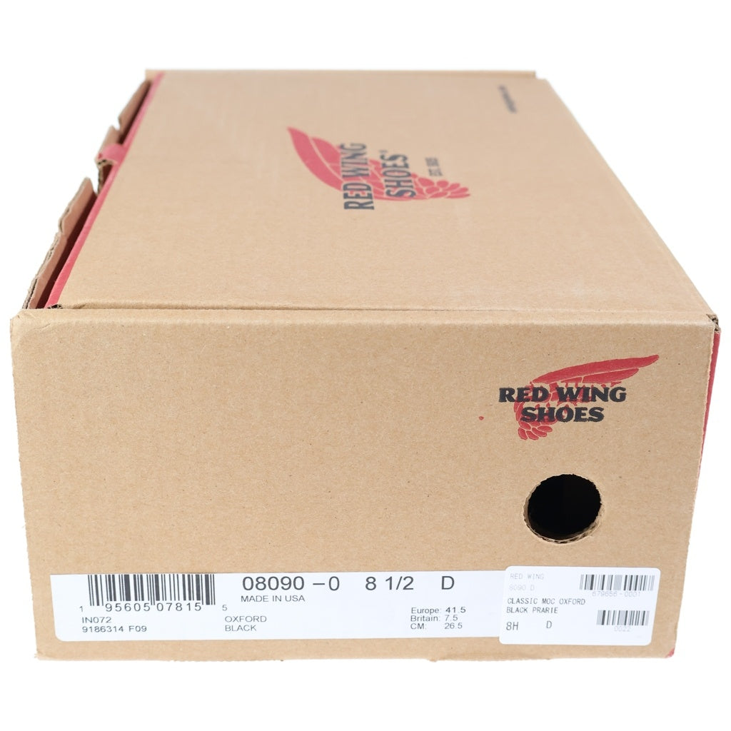 RED WING(レッド ウイング) CLASSIC MOC OXFORD クラシックモック オックスフォード レザー ローカットブーツ ブラック 8090