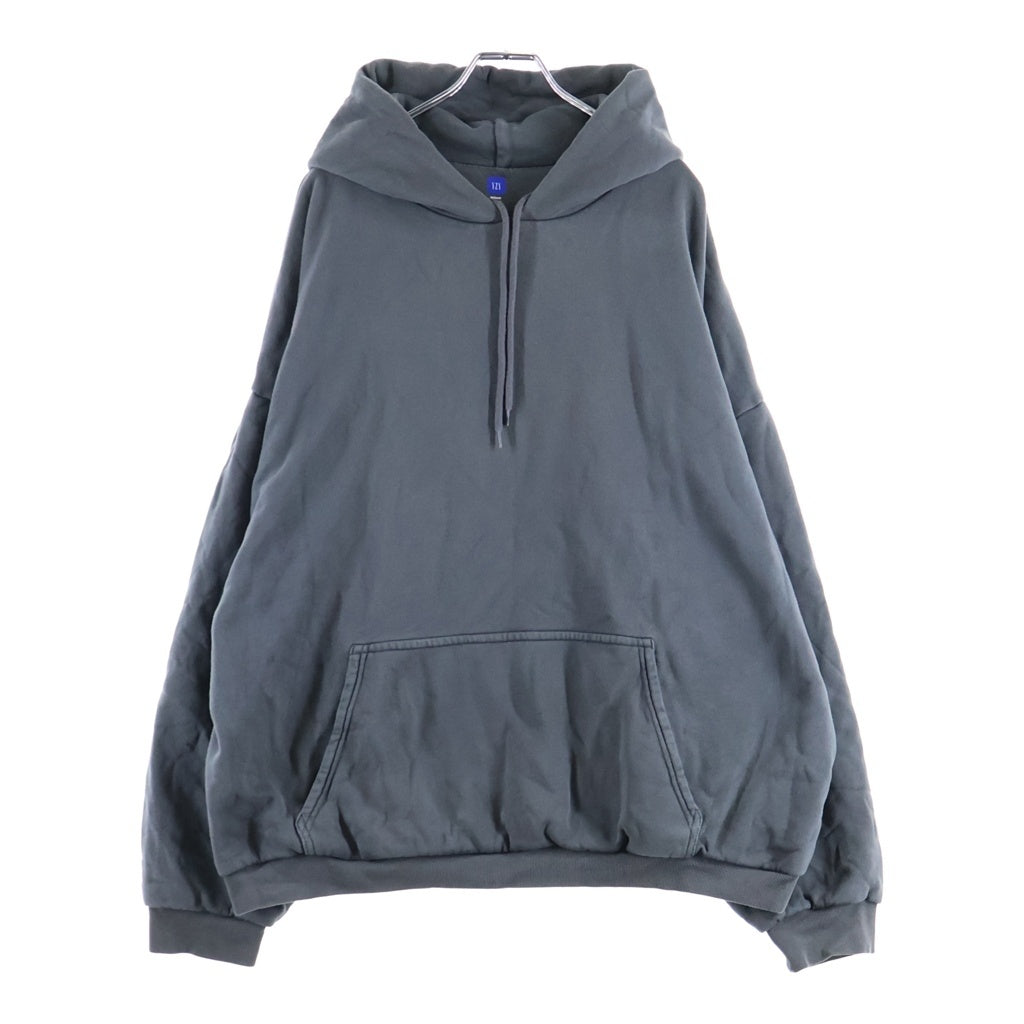 YEEZY GAP(イージーギャップ) コットン プルオーバースウェットパーカー フーディー チャコールグレー 003489