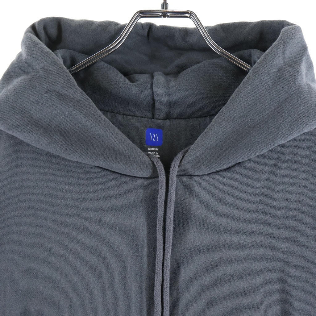 YEEZY GAP(イージーギャップ) コットン プルオーバースウェットパーカー フーディー チャコールグレー 003489