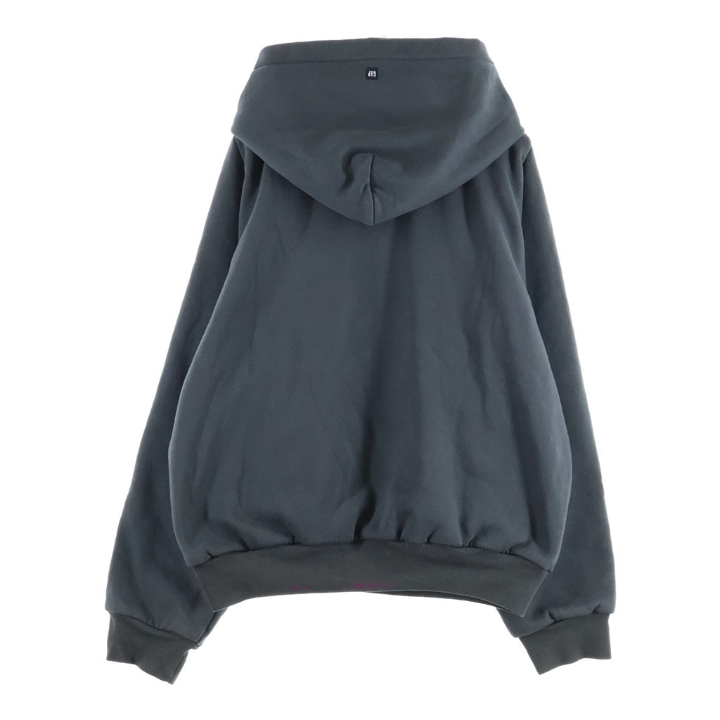 YEEZY GAP(イージーギャップ) コットン プルオーバースウェットパーカー フーディー チャコールグレー 003489