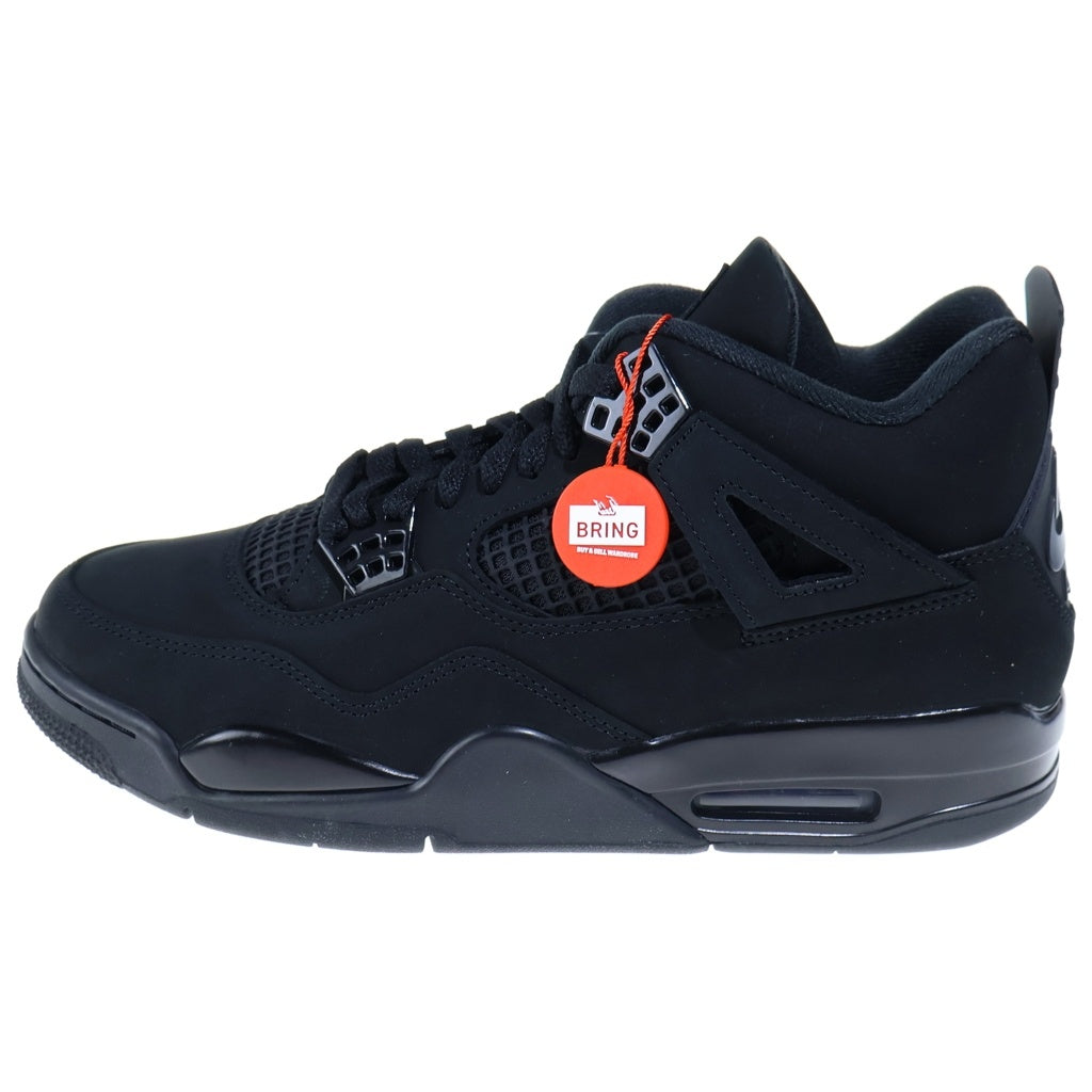 NIKE(ナイキ) AIR JORDAN BLACK CAT エアジョーダン 4 ブラックキャット ハイカットスニーカー ブラック US10.5/28.5cm FV5029‐010