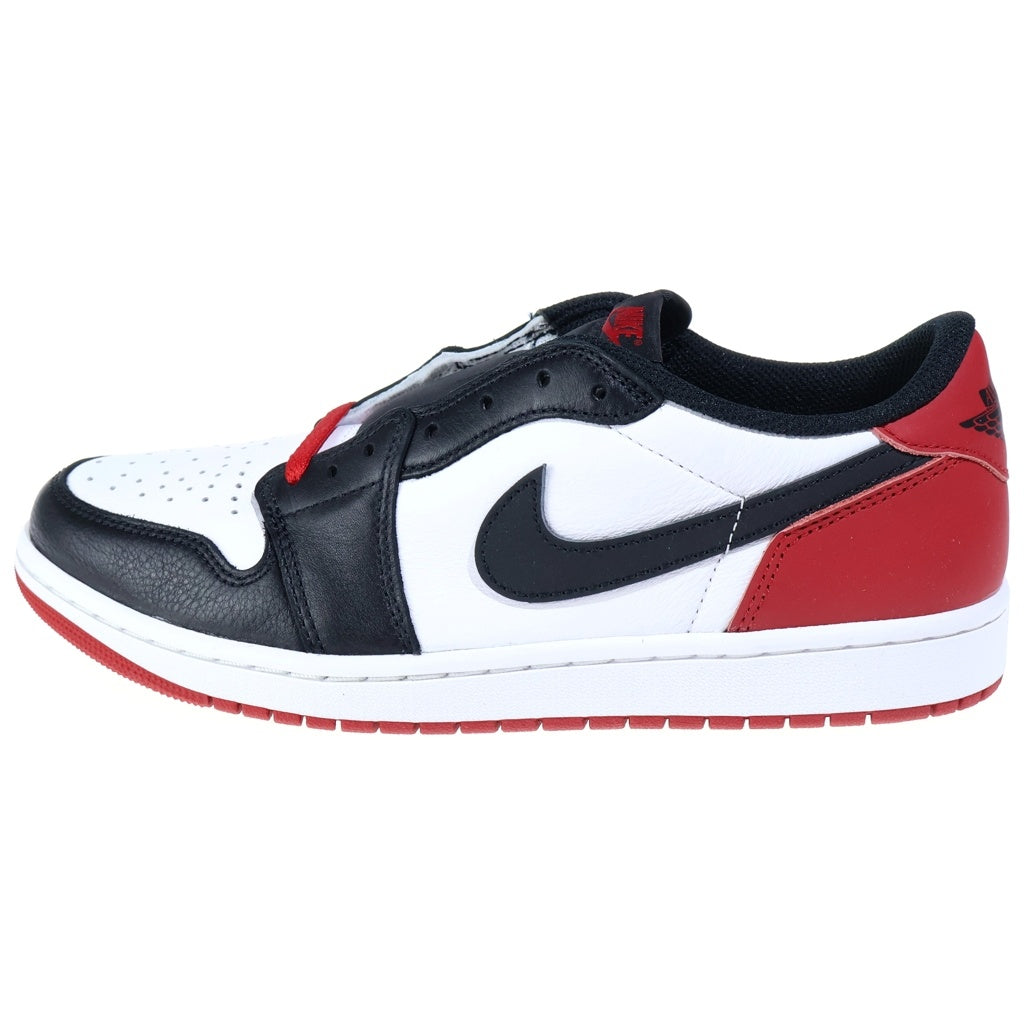 NIKE(ナイキ) AIR JORDAN RETRO LOW OG BLACK TOE エアジョーダン 1 レトロ ブラックトゥ つま黒 ローカットスニーカー ブラック/ホワイト US10/28cm CZ0790-106
