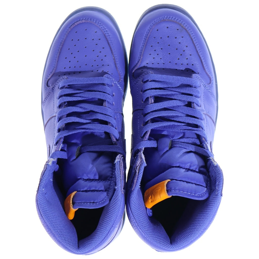 NIKE(ナイキ) ×GATORADE AIR JORDAN 1 RETRO HIGH OG G8RD RUSH VIOLET ゲータレード エアジョーダン レトロ ハイカットスニーカー ブルー US10.5/28.5cm AJ5997-555