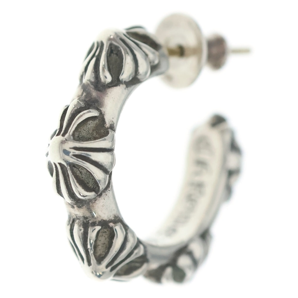 CHROME HEARTS(クロムハーツ) HOOP CROSS クロスバンド フープピアス シルバー BCA100