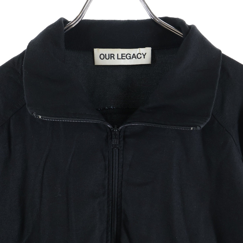 OUR LEGACY(アワーレガシー) 24AW TRACK JACKET ジップアップ ハイネック リブ トラック ジャケット ブラック M4246TB
