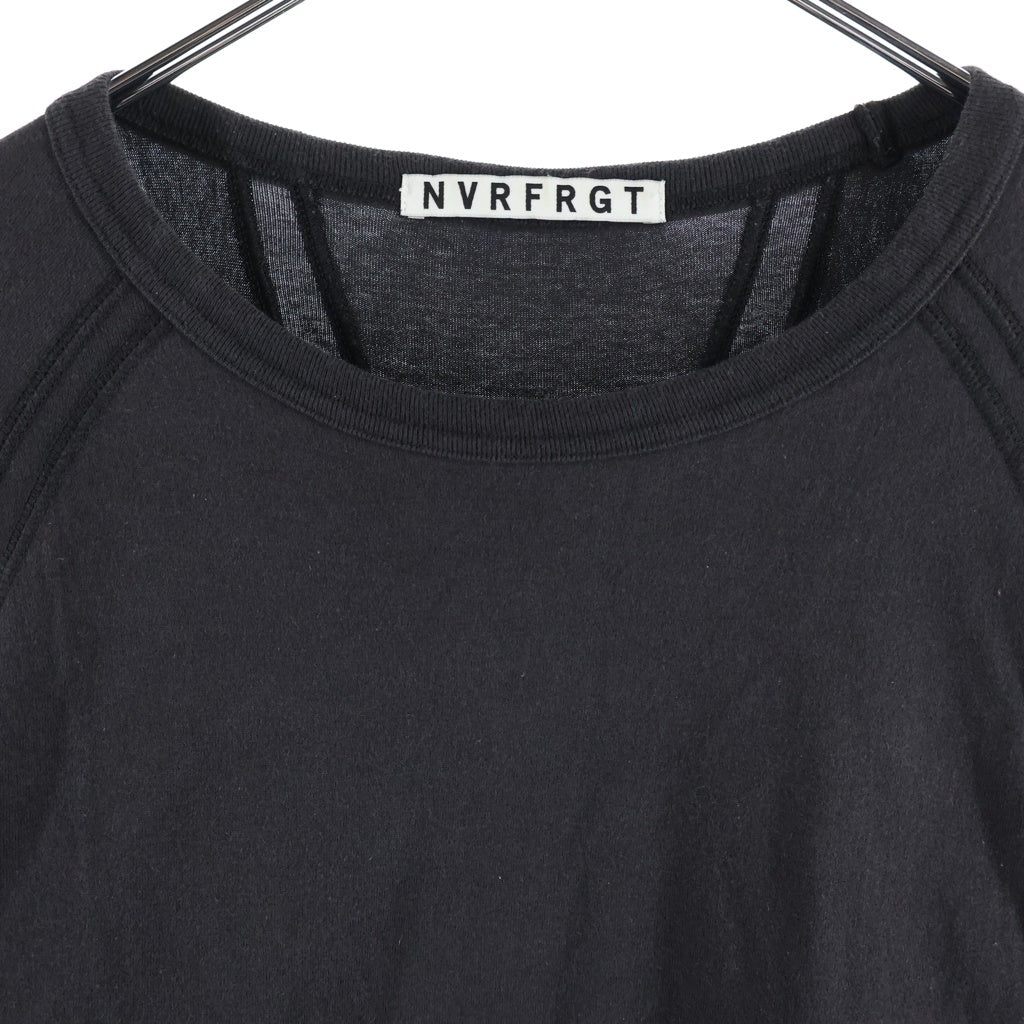 NVRFRGT(ネバーフォーゲット) 25SS PANELED LONG SLEEVE T-SHIRT パネル ロングスリーブ 長袖Tシャツ カットソー ダークグレー EXST251T02
