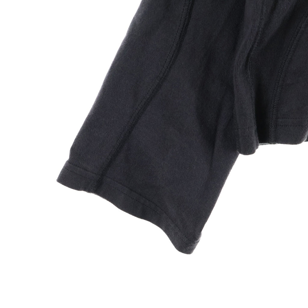 NVRFRGT(ネバーフォーゲット) 25SS PANELED LONG SLEEVE T-SHIRT パネル ロングスリーブ 長袖Tシャツ カットソー ダークグレー EXST251T02