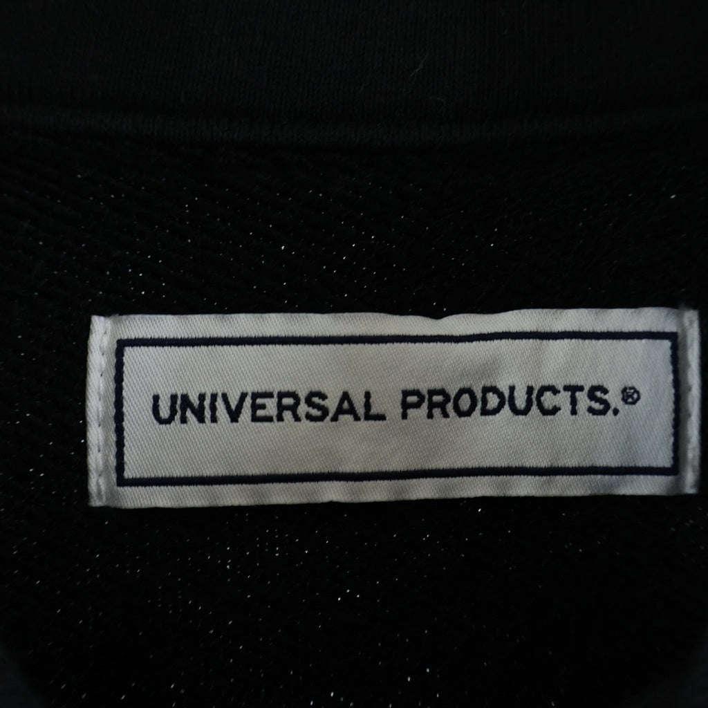 UNIVERSAL PRODUCTS(ユニバーサルプロダクツ) JUMBERCA HALF ZIP SWEAT ジャンベルカ ハーフジップ スェット トレーナー ブラック 251-60104