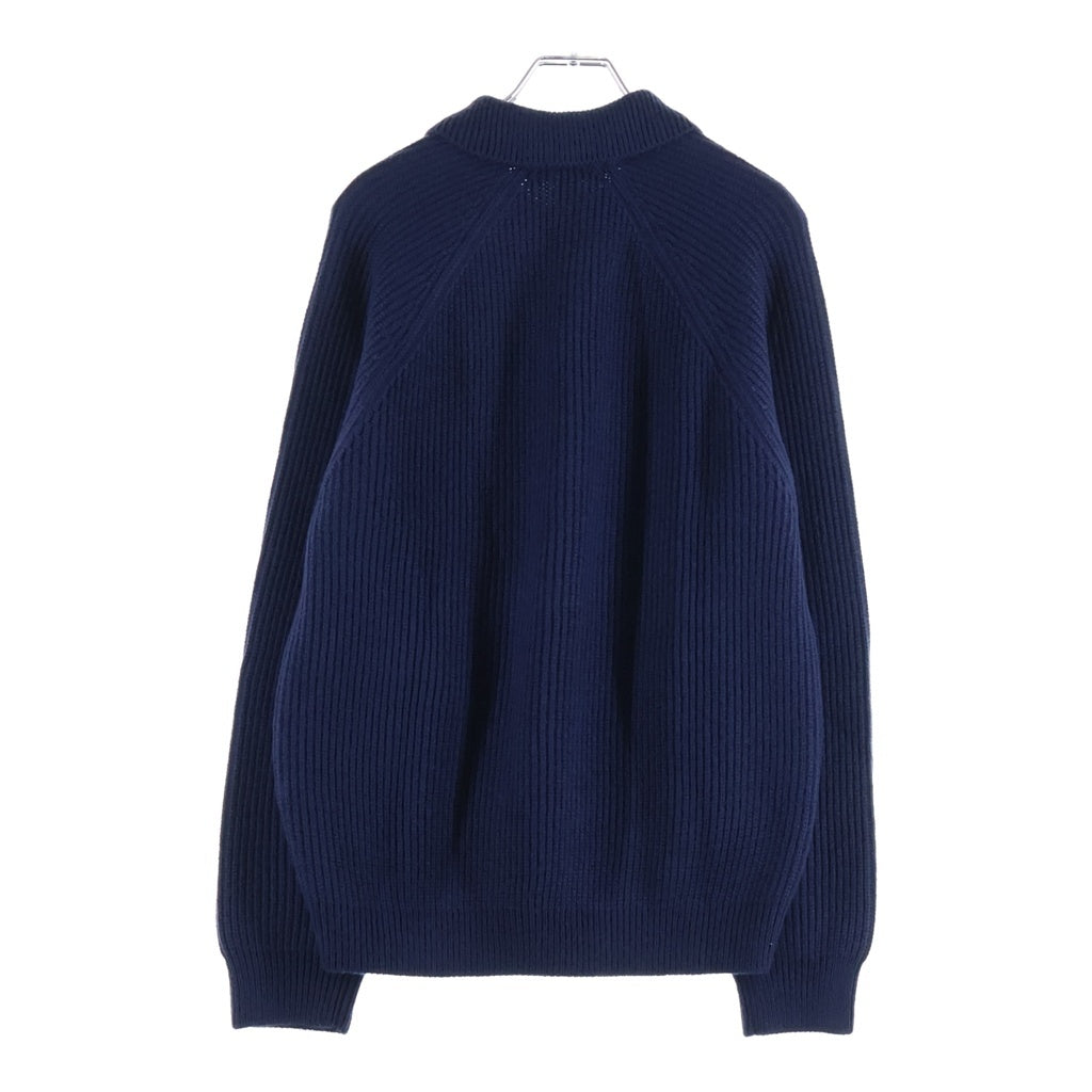 SUPREME(シュプリーム) 25AW Small Box Polo Sweater スモール ボックスロゴ ポロ ニット 長袖 セーター ネイビー
