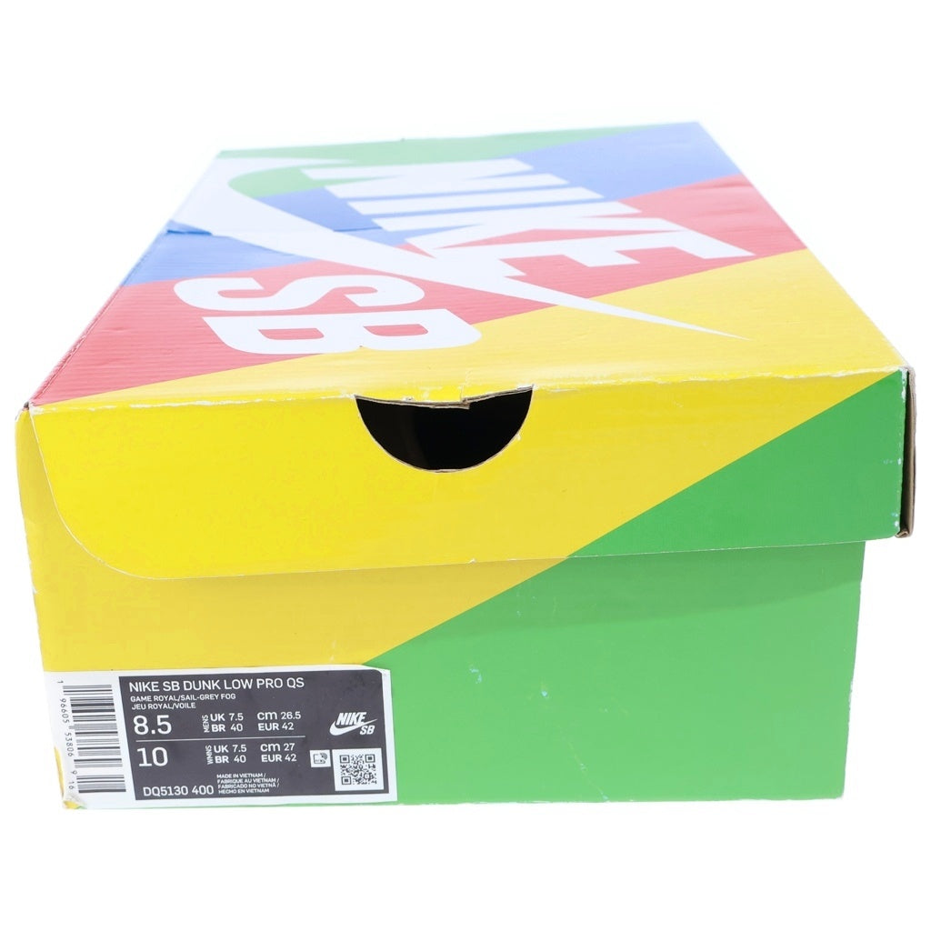 NIKE SB(ナイキエスビー) ×FLY STREETWEAR DUNK LOW GARDENIA フライストリートウェア ダンク ガーデニア ローカットスニーカー ブルー US8.5/26.5cm DQ5130-400