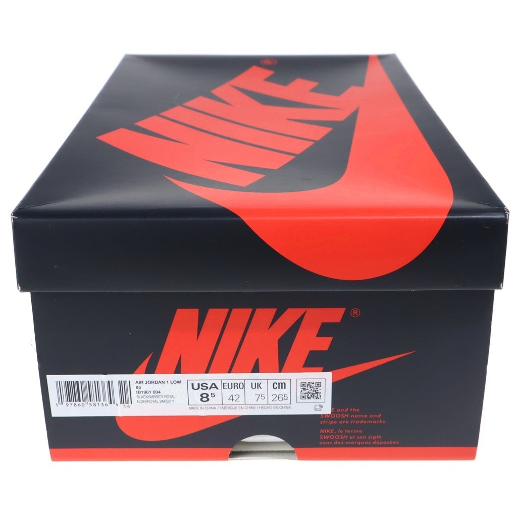 NIKE(ナイキ) AIR JORDAN 1 LOW 85 エアジョーダン1 ローカットスニーカー ブラック/ブルー US8.5/26.5cm IB1981-004