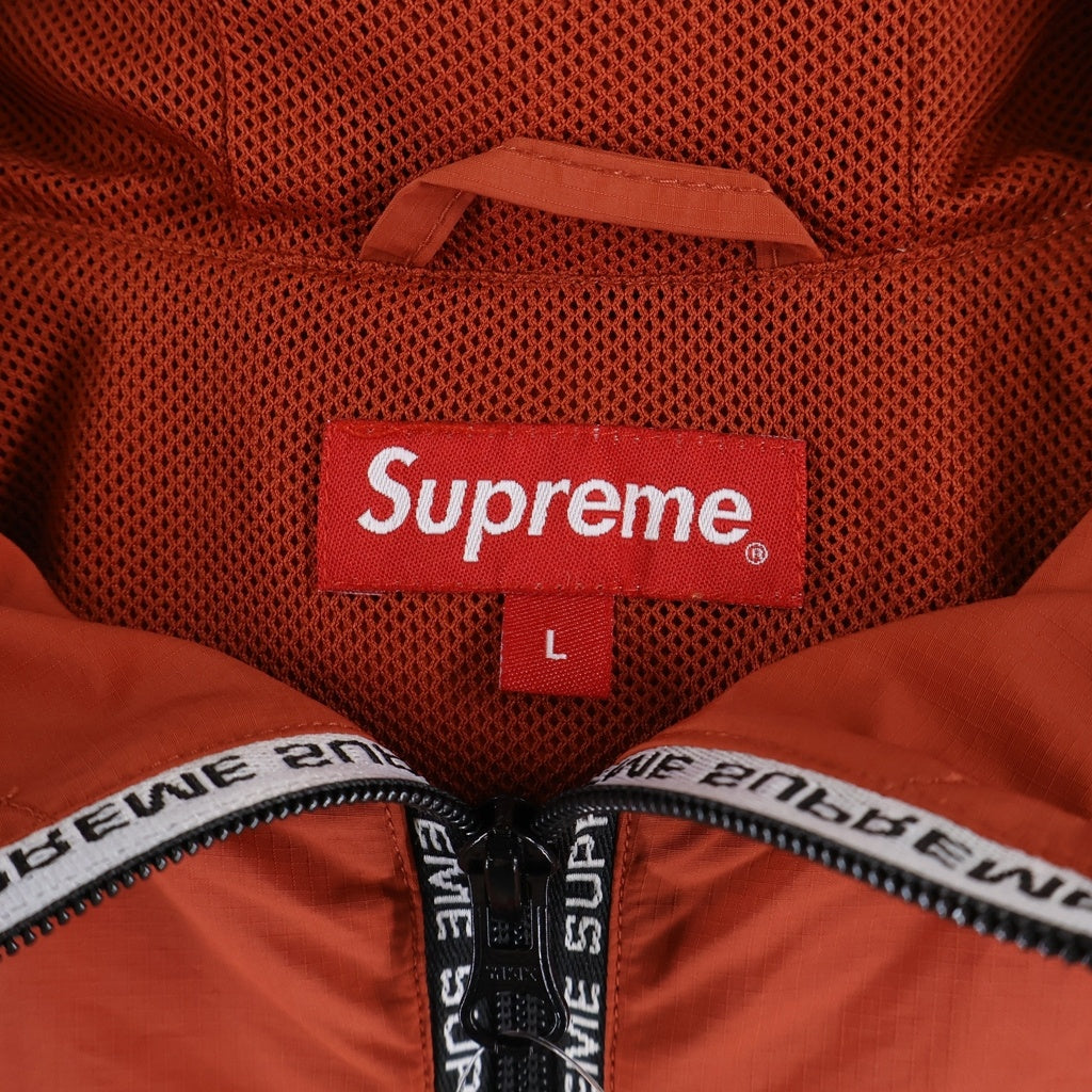 SUPREME(シュプリーム) 19SS Nylon Ripstop Hooded Pullover アームロゴプリント ナイロン リップストップ フーデッド プルオーバーパーカー ジャケット レッド