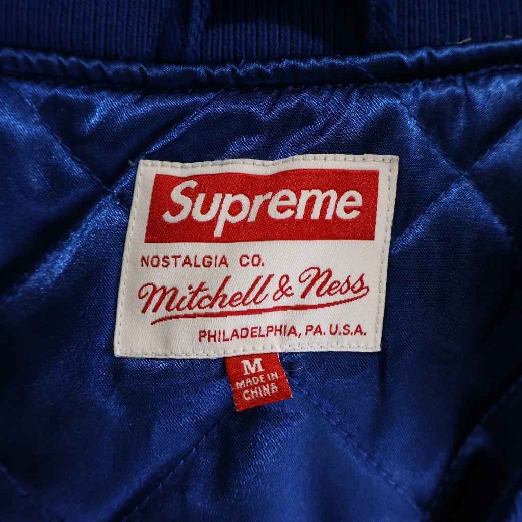 SUPREME(シュプリーム) 22AW ×Mitchell & Ness Doughboy Twill Varsity Jacket ミッチェルアンドネス ドゥボーイ ツイルバーシティジャケット ブルー