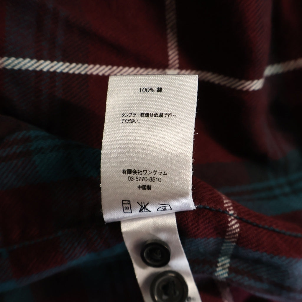 SUPREME(シュプリーム) 16AW Tartan Plaid Flannel Shirt タータンプレイド フランネルチェック長袖シャツ ボルドー
