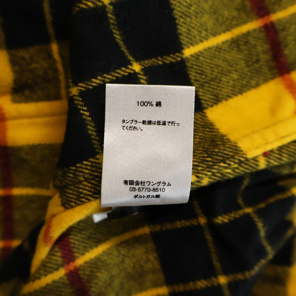 SUPREME(シュプリーム) 13AW Tartan Flannel Shirt タータンフランネルチェック ボタンダウン長袖シャツ イエロー