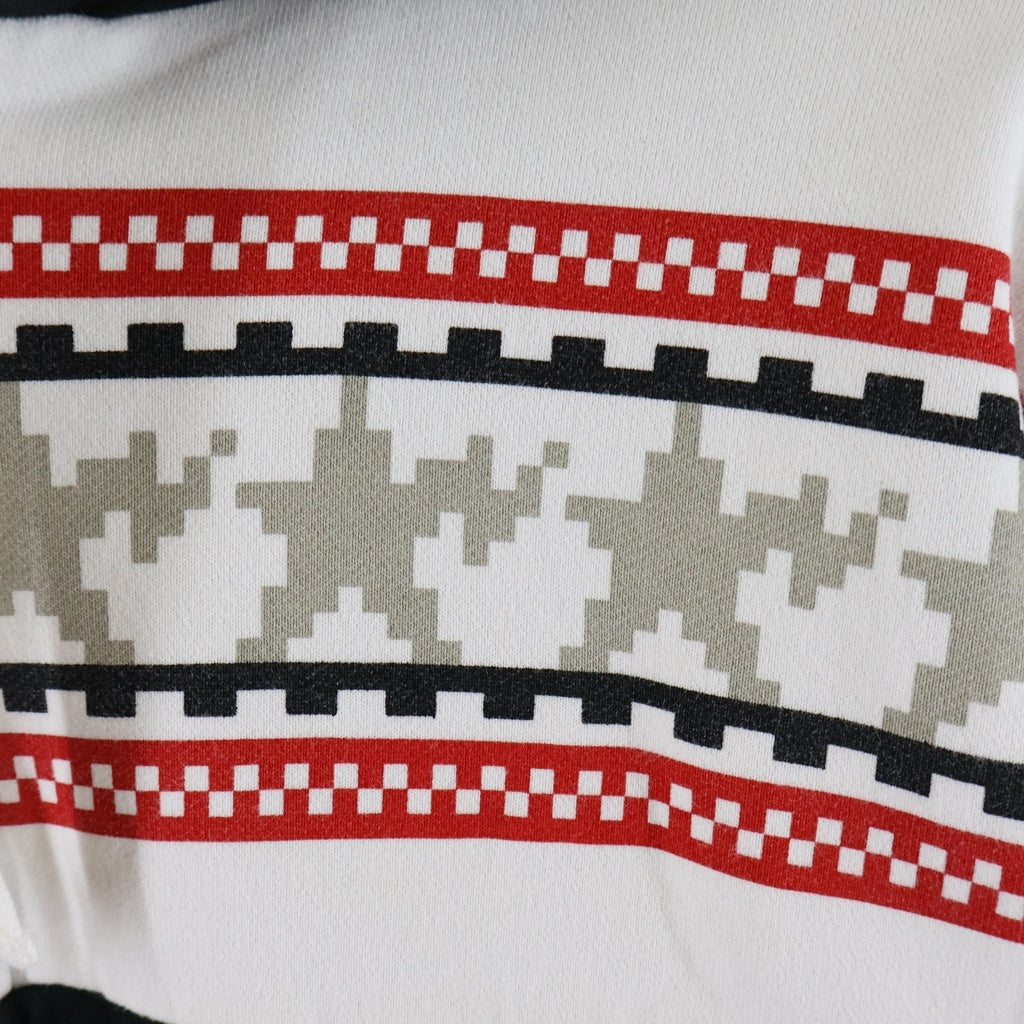 BAPE BY A BATHING APE(ベイプ ア ベイシング エイプ) ノルディック柄 初期タグ ジップアップスウェットパーカー フーディー ブラック