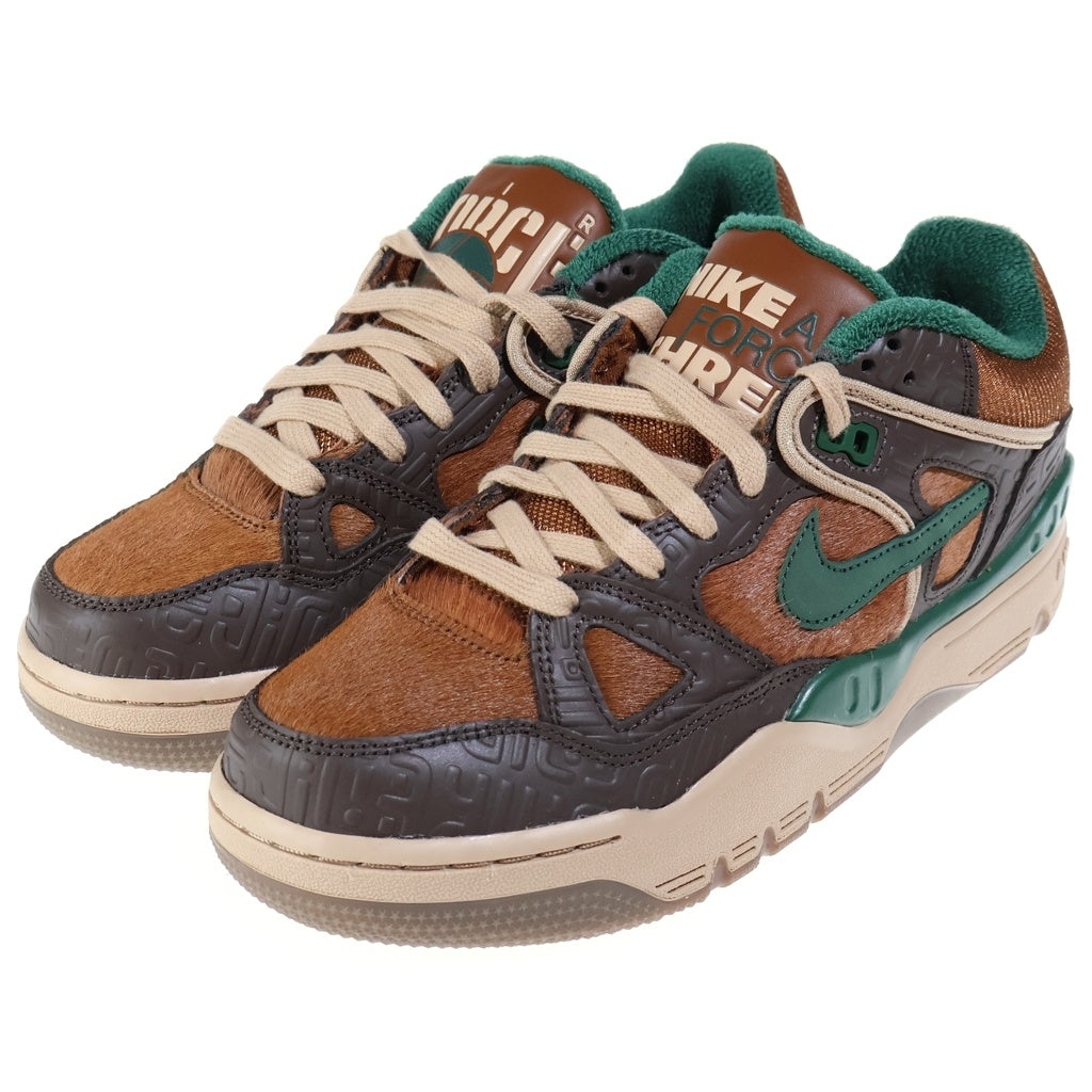 NIKE(ナイキ) ×NIGO AIR FORCE LOW SP ニゴ エアフォース 3 ローカットスニーカー ブラウン/グリーン US8/26cm HQ0260-201