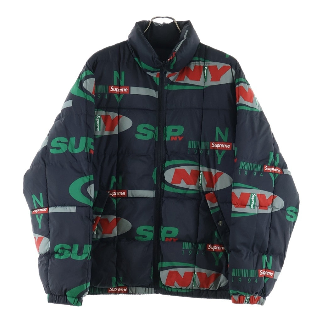 SUPREME(シュプリーム) 18AW NY Reversible Puffy Jacket フォトプリント リバーシブル中綿ジャケット ブラック