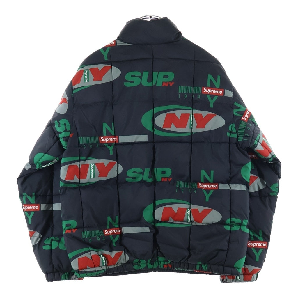 SUPREME(シュプリーム) 18AW NY Reversible Puffy Jacket フォトプリント リバーシブル中綿ジャケット ブラック