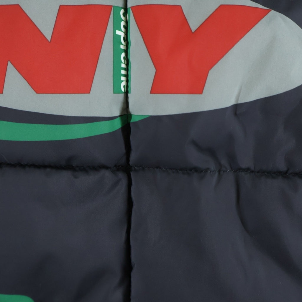 SUPREME(シュプリーム) 18AW NY Reversible Puffy Jacket フォトプリント リバーシブル中綿ジャケット ブラック