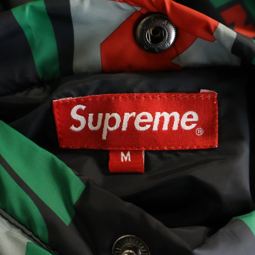 SUPREME(シュプリーム) 18AW NY Reversible Puffy Jacket フォトプリント リバーシブル中綿ジャケット ブラック