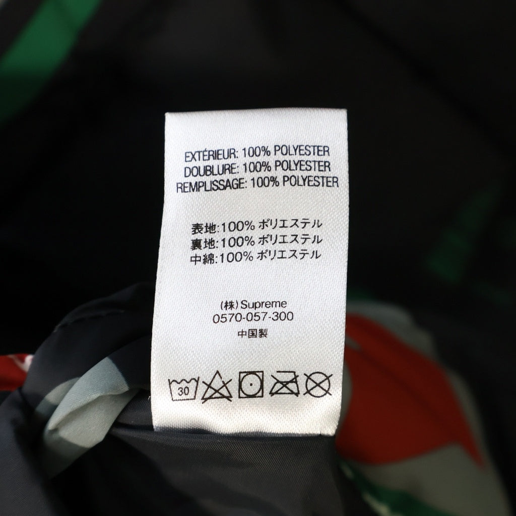 SUPREME(シュプリーム) 18AW NY Reversible Puffy Jacket フォトプリント リバーシブル中綿ジャケット ブラック