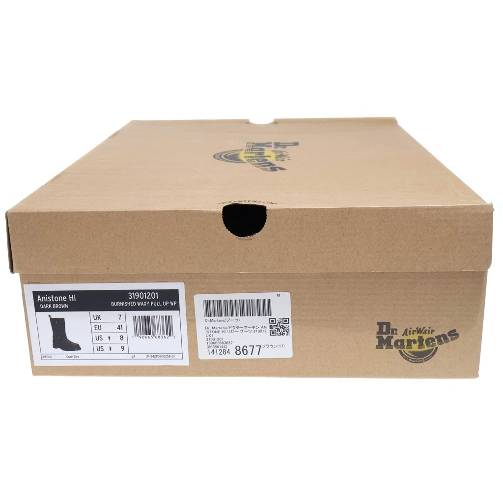 Dr.Martens(ドクターマーチン) ANISTONE HI アニストン ハイ レザー バイカーブーツ ブラウン 31901201