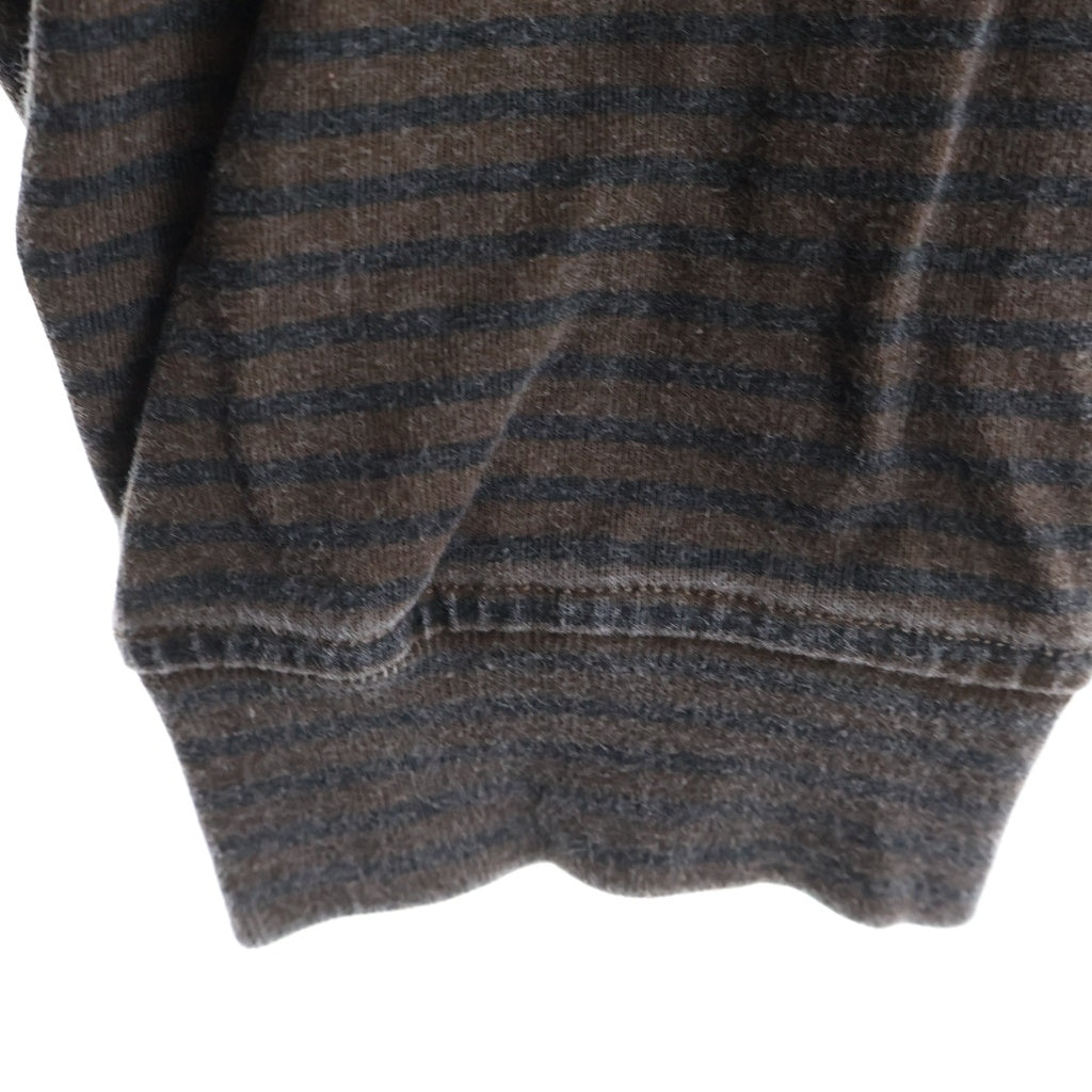 SUPREME(シュプリーム) 20AW Micro Stripe L/S Top マイクロ ストライプ クルーネック長袖Tシャツ カットソー ブラウン