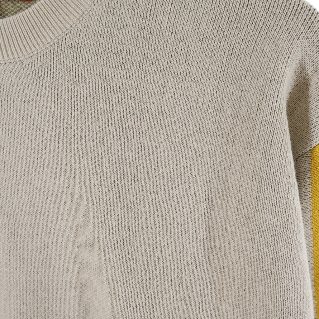 SUPREME(シュプリーム) 21AW Sleeve Stripe Sweater スリーブロゴ ストライプ クルーネックニットセーター ベージュ