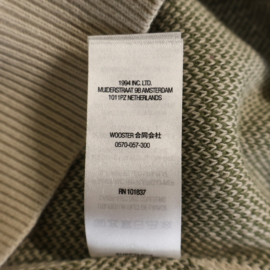 SUPREME(シュプリーム) 21AW Sleeve Stripe Sweater スリーブロゴ ストライプ クルーネックニットセーター ベージュ