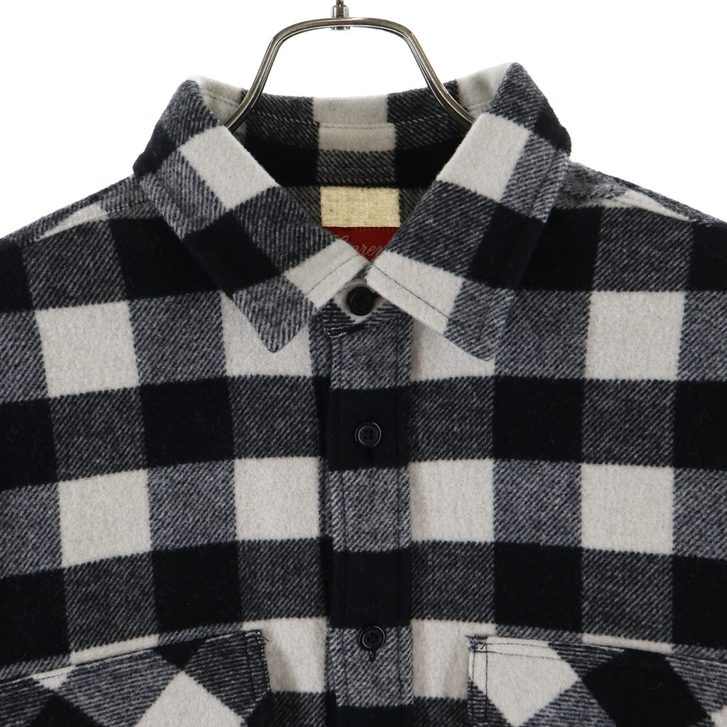 SUPREME(シュプリーム) 19AW 1-800 Buffalo Plaid Shirt バッファロー プレイド 長袖チェックシャツジャケット グレー