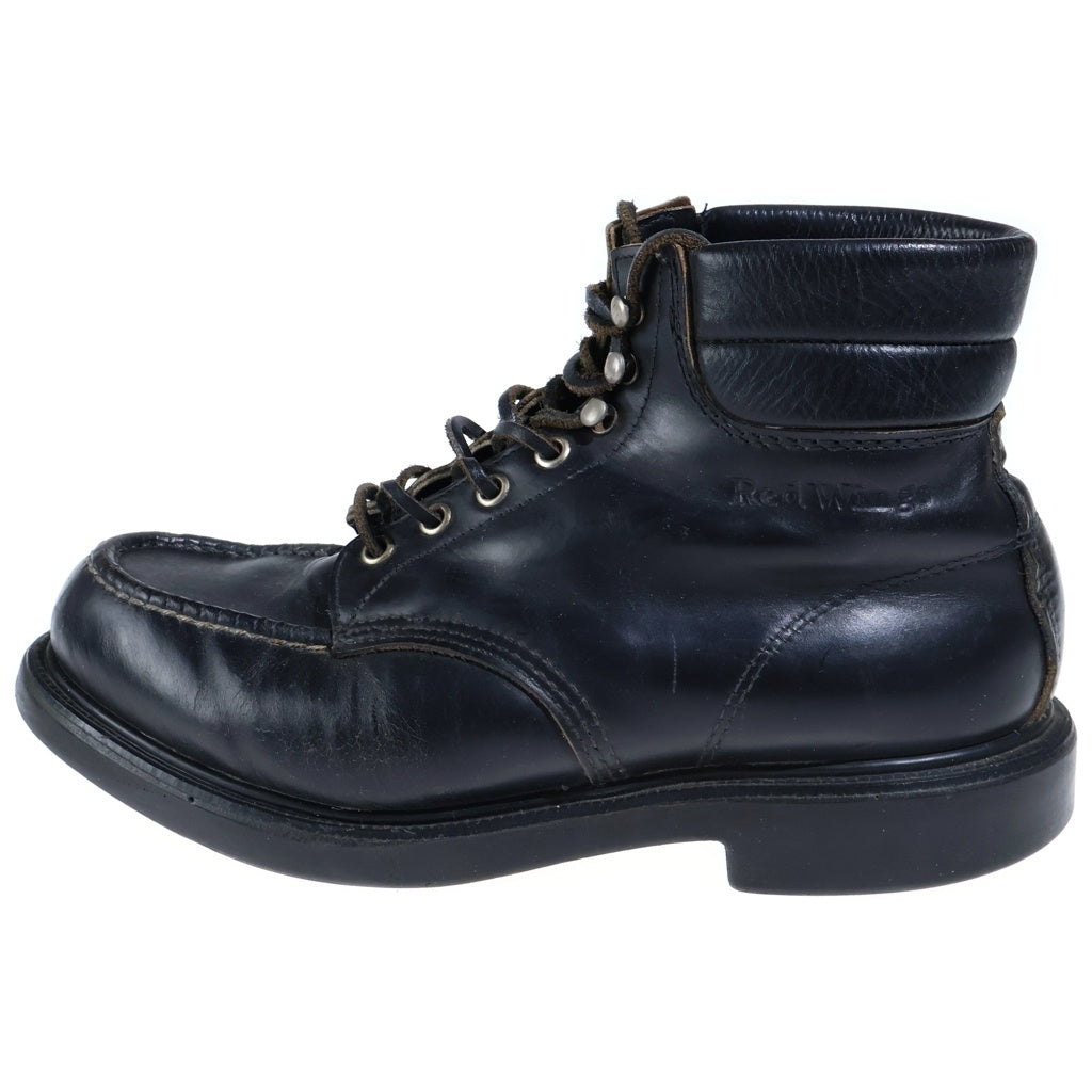 RED WING(レッド ウイング) SUPERSOLE 6 CLASSIC MOC スーパーソール クラシック モック レザー 7ホール 羽タグ ミッドカットブーツ ブラック 8133