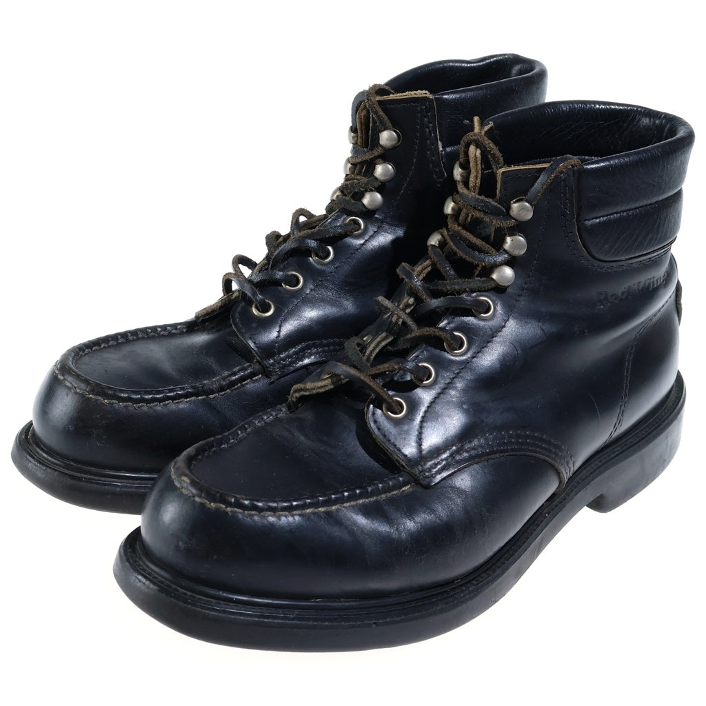 RED WING(レッド ウイング) SUPERSOLE 6 CLASSIC MOC スーパーソール クラシック モック レザー 7ホール 羽タグ ミッドカットブーツ ブラック 8133