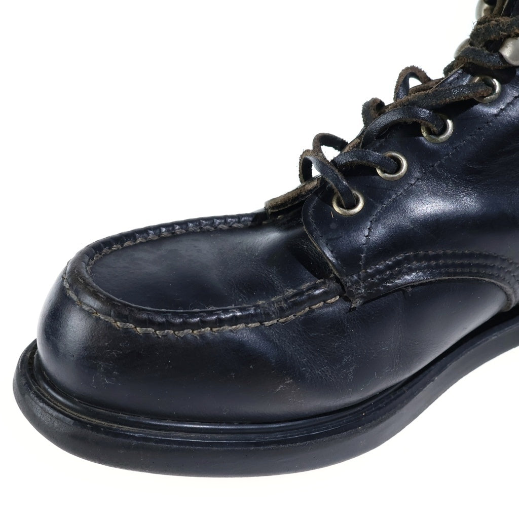 RED WING(レッド ウイング) SUPERSOLE 6 CLASSIC MOC スーパーソール クラシック モック レザー 7ホール 羽タグ ミッドカットブーツ ブラック 8133